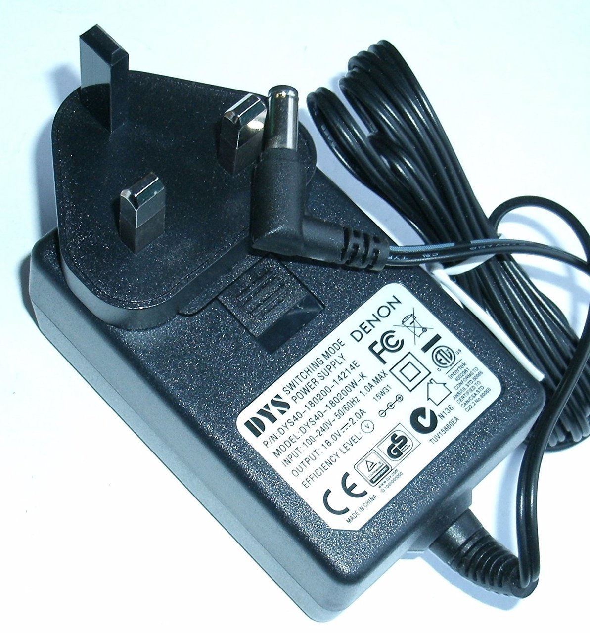 NEW DYS DENON DYS40-180200W-K Power Supply 18V 2A DYS40-180200-14214E for Boston TVEE10 TVEE26 TDK S - Click Image to Close